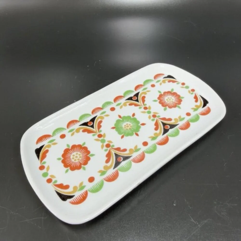 Gardner Verbilki Dmitrov Russian Porcelain Oval Trinket Tray Dish Ceramic Signed